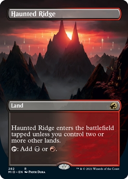 Haunted Ridge Innistrad- Midnight Hunt Alternate Art